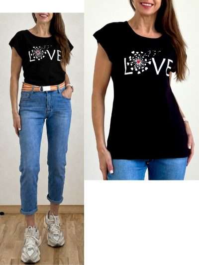 Palaidinė "LOVE" juoda