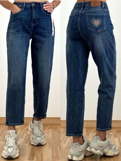 Džinsai „MILAS MOM FIT” W1058-3