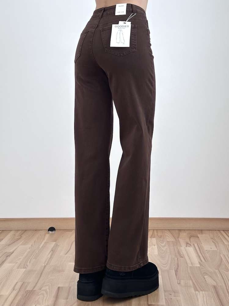 Džinsai "GOODIES WIDE LEG" rudi DJ2405/6/16 - Image 2