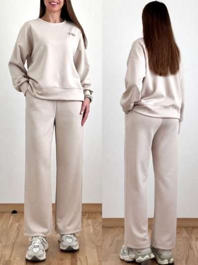 Kostiumas laisvalaikiui "Made in Italy" smėlinis M/XL