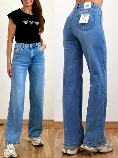 Džinsai push up "GOODIES WIDE LEG"  DJ2817