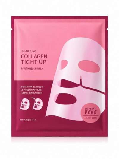 BOUNCY DAY Collagen Tight Up Hydrogel Mask – stangrinamoji hidrogelinė veido kaukė su kolagenu 30 g