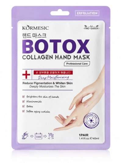 KORMESIC Botox Collagen Hand Mask – drėkinamoji ir stangrinamoji rankų kaukė 40 ml