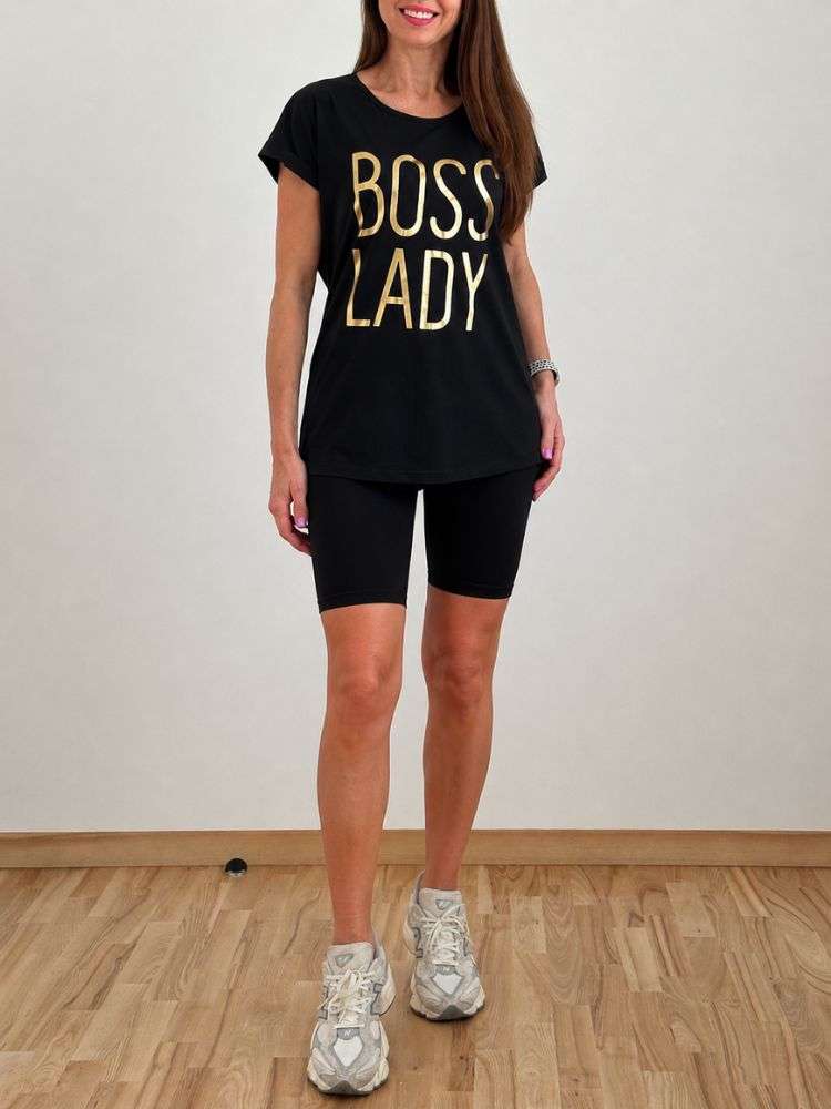 Palaidinė "BOSS LADY" juoda - Image 3