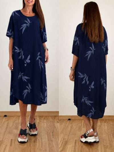 Suknelė Itališka "NEW COLLECTION" tamsiai mėlyna 01