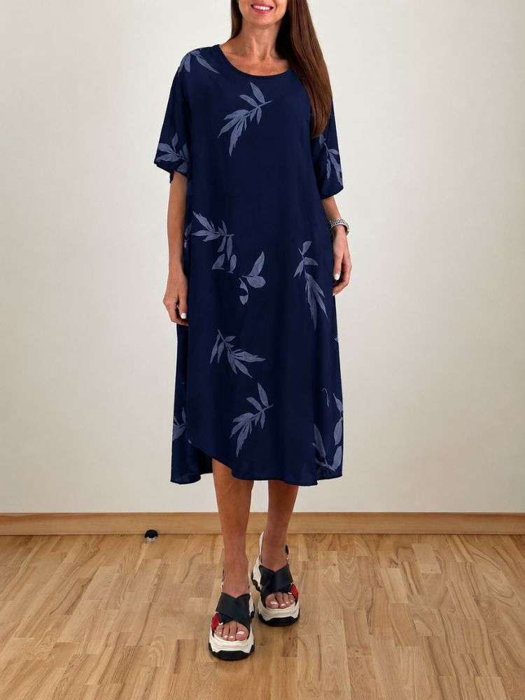 Suknelė Itališka "NEW COLLECTION" tamsiai mėlyna 01 - Image 2