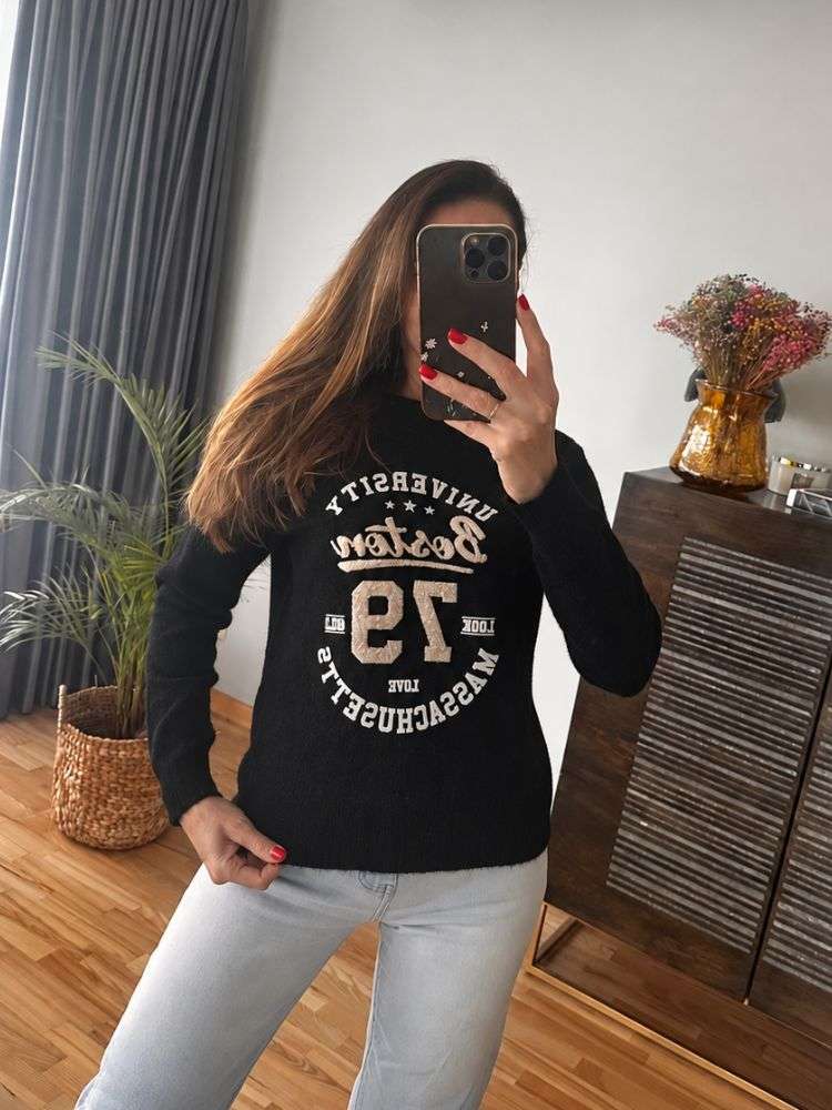 Megztinis Itališkas 79 su "baby alpaka" vilna juodas - Image 2