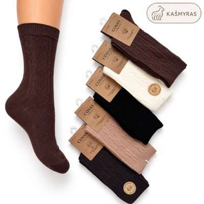 Kojinės šiltos su kašmyru "COSAS" M725-02