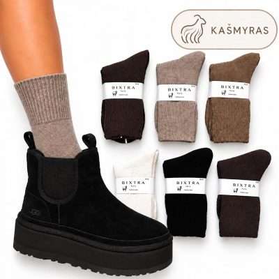 Kojinės šiltos su kašmyru „BIXRA” YR-6008