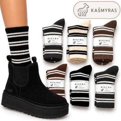 Kojinės šiltos su kašmyru „BIXRA” YR-6012