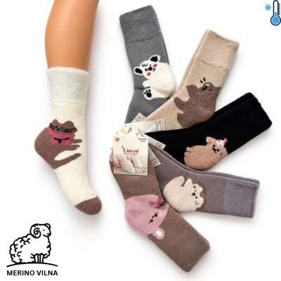 Kojinės labai šiltos su MERINO VILNA 91012L