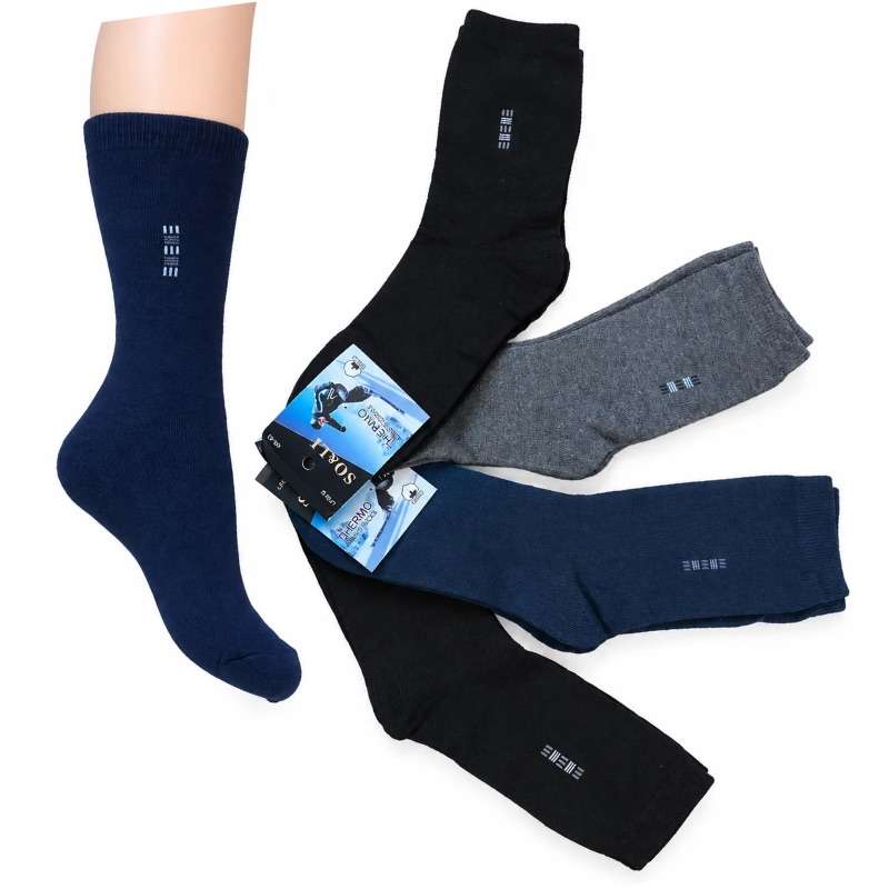Kojinės vyriškos šiltos frotinės "SO&LI THERMO" LF012-1
